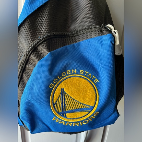 Golden State Warriors Vibrant Blue Yellow Basketball Backpack Great Condition! - Picture 4 of 8